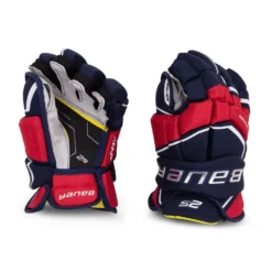 Bauer Supreme 2S Junior Hockey Gloves -Bauer bauer gloves bauer supreme 2s junior hockey gloves navy red white 11 28743792132162