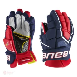 Bauer Supreme 3S Senior Hockey Gloves -Bauer bauer gloves bauer supreme 3s senior hockey gloves navy red white 14 28743840333890