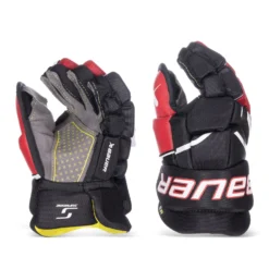 Bauer Supreme M3 Junior Hockey Gloves -Bauer bauer gloves bauer supreme m3 junior hockey gloves black red 10 30597251203138