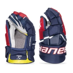 Bauer Supreme M3 Junior Hockey Gloves -Bauer bauer gloves bauer supreme m3 junior hockey gloves navy red white 11 30597251924034