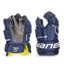 Bauer Supreme Mach Junior Hockey Gloves 21 Bauer Supreme Mach Junior Hockey Gloves -Bauer bauer gloves bauer supreme mach junior hockey gloves navy 11 30597294587970