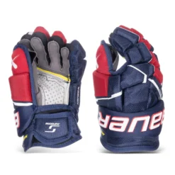 Bauer Supreme Mach Junior Hockey Gloves 18 Bauer Supreme Mach Junior Hockey Gloves -Bauer bauer gloves bauer supreme mach junior hockey gloves navy red white 10 30597294227522