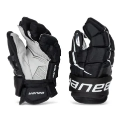Bauer Supreme UltraSonic Intermediate Hockey Gloves -Bauer bauer gloves bauer supreme ultrasonic intermediate hockey gloves black white 12 28743793541186