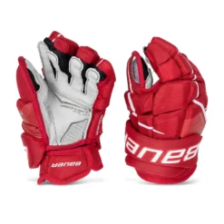 Bauer Supreme UltraSonic Intermediate Hockey Gloves -Bauer bauer gloves bauer supreme ultrasonic intermediate hockey gloves red 12 28743793639490