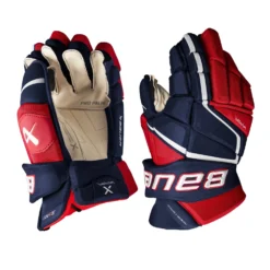 Bauer Vapor 3X Pro Intermediate Hockey Gloves -Bauer bauer gloves bauer vapor 3x pro intermediate hockey gloves navy red white 12 29160789704770