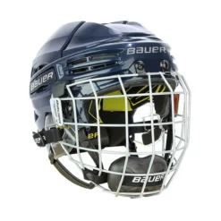 Bauer RE-AKT 100 Youth Hockey Helmet / Cage Combo -Bauer bauer helmet cage combo bauer re akt 100 youth hockey helmet cage combo navy yth 30629281366082