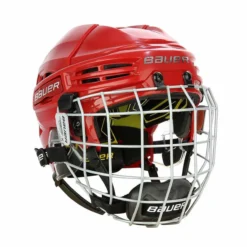 Bauer RE-AKT 100 Youth Hockey Helmet / Cage Combo -Bauer bauer helmet cage combo bauer re akt 100 youth hockey helmet cage combo red yth 30629281267778