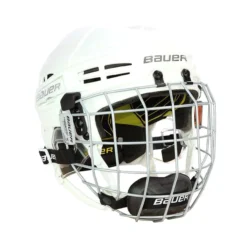 Bauer RE-AKT 100 Youth Hockey Helmet / Cage Combo -Bauer bauer helmet cage combo bauer re akt 100 youth hockey helmet cage combo white yth 30629281333314