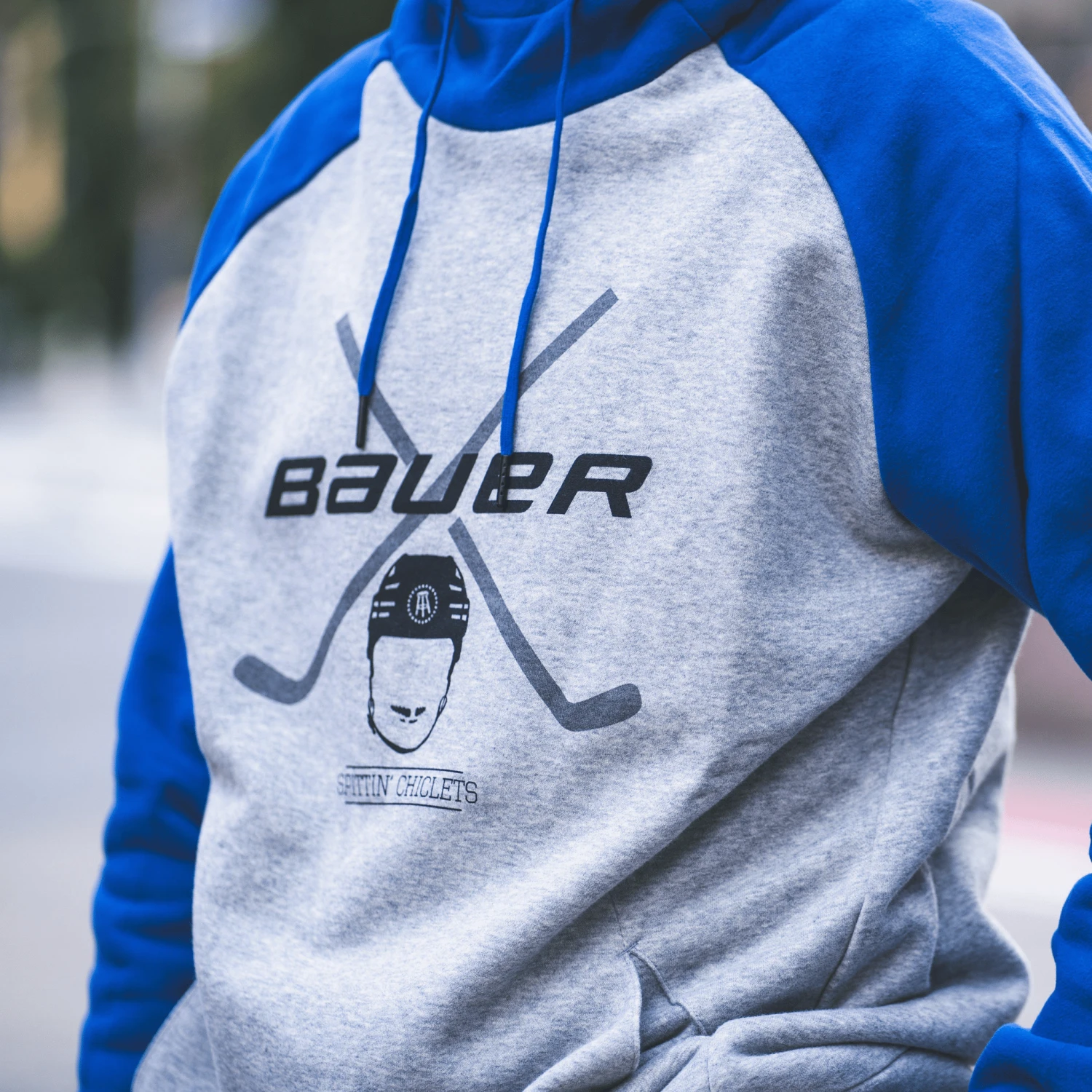 Bauer Spittin' Chiclets Colab Mens Hoodie 2 Bauer Spittin' Chiclets Colab Mens Hoodie - Image 2