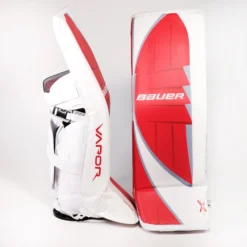 Bauer Supreme Pro Custom Senior Goalie Leg Pads (Vapor Logo) - Tommy Nappier -Bauer bauer leg pads bauer supreme pro custom senior goalie leg pads vapor logo tommy nappier buckeyes l 30055518470210