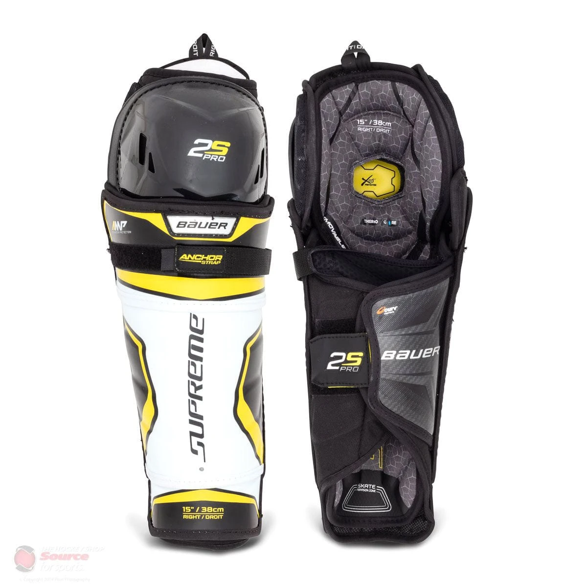 Bauer Supreme 2S Pro Junior Hockey Shin Guards 1 Bauer Supreme 2S Pro Junior Hockey Shin Guards