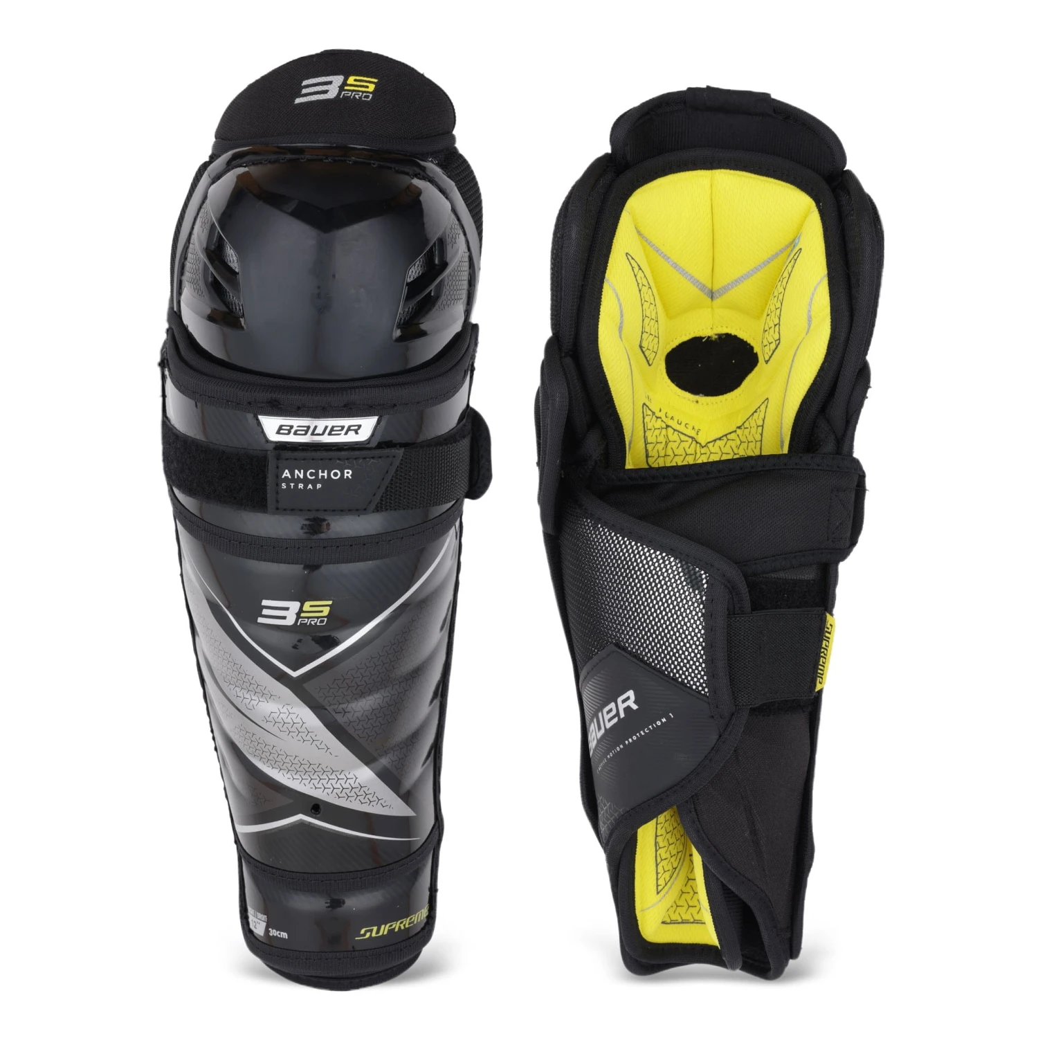 Bauer Supreme 3S Pro Junior Hockey Shin Guards 1 Bauer Supreme 3S Pro Junior Hockey Shin Guards