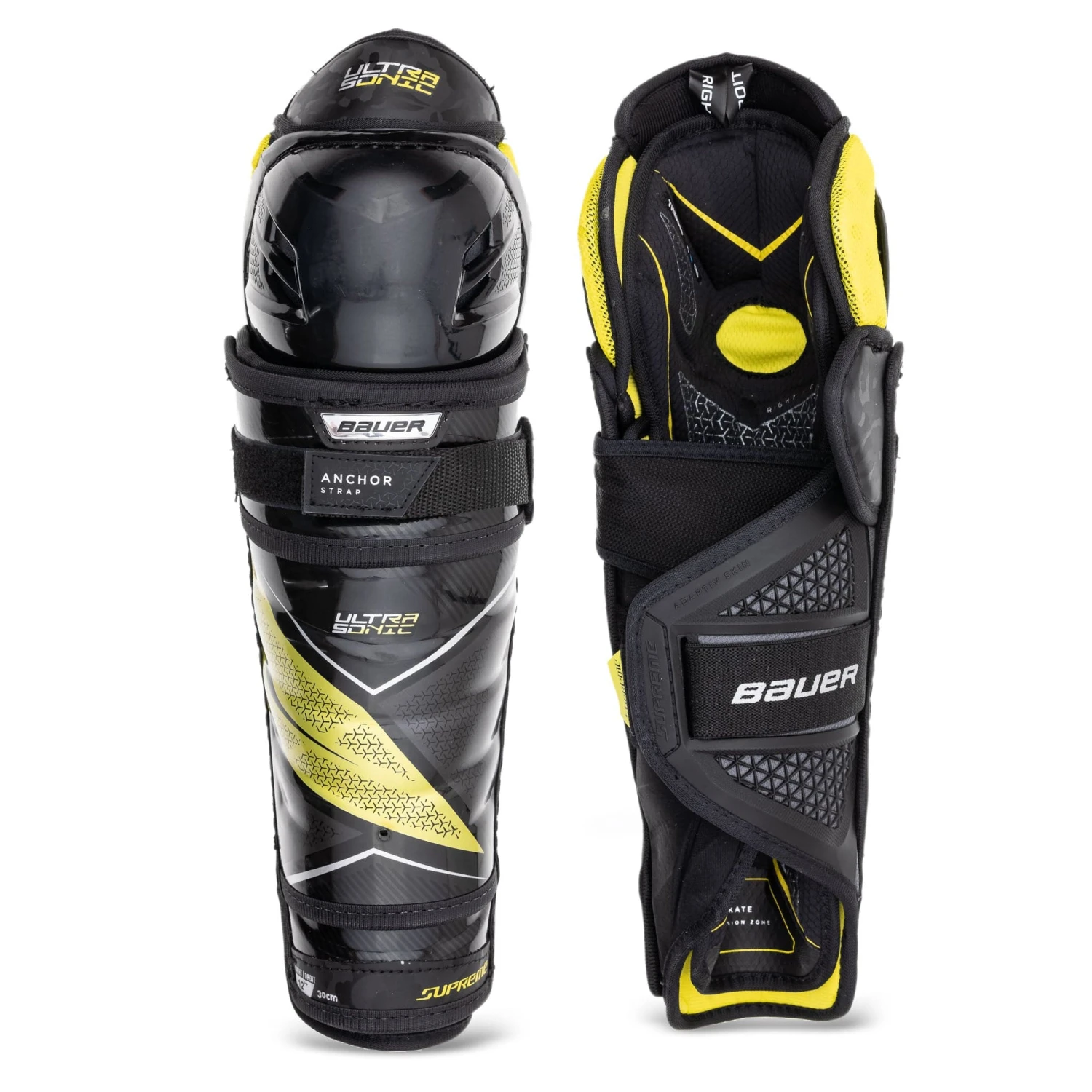 Bauer Supreme UltraSonic Junior Hockey Shin Guards 1 Bauer Supreme UltraSonic Junior Hockey Shin Guards