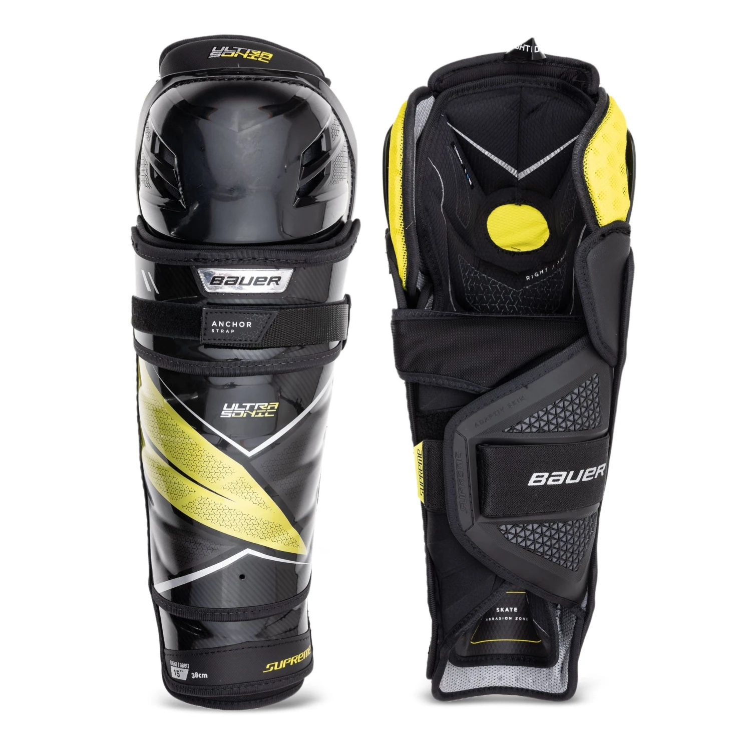Bauer Supreme UltraSonic Senior Hockey Shin Guards 1 Bauer Supreme UltraSonic Senior Hockey Shin Guards
