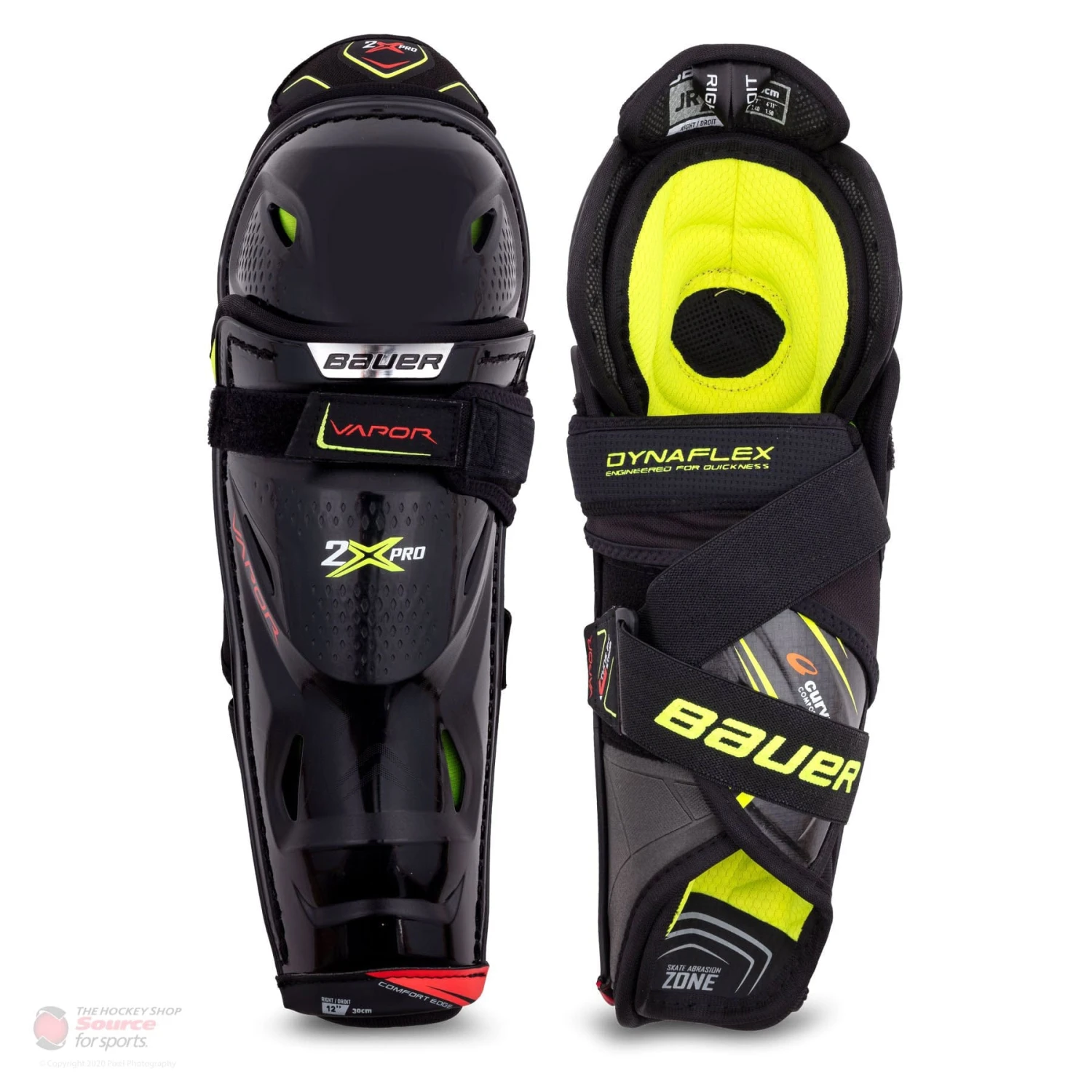 Bauer Vapor 2X Pro Junior Hockey Shin Guards 1 Bauer Vapor 2X Pro Junior Hockey Shin Guards