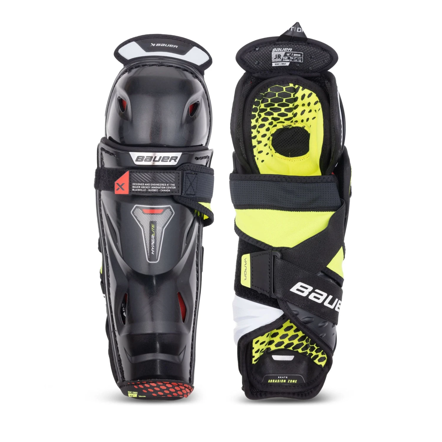Bauer Vapor Hyperlite Junior Hockey Shin Guards 1 Bauer Vapor Hyperlite Junior Hockey Shin Guards
