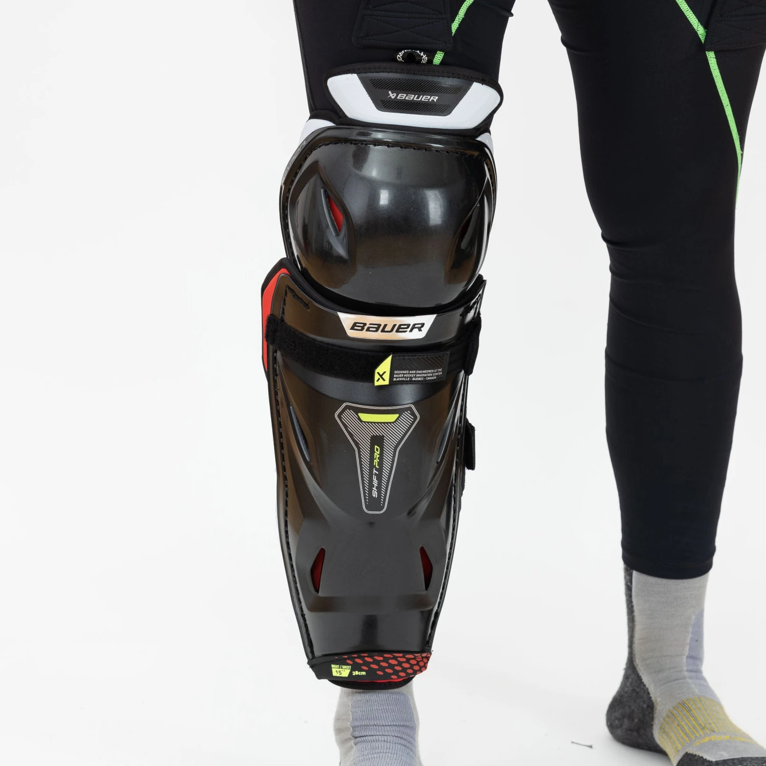 Bauer Vapor Shift Pro Junior Hockey Shin Guards 6 Bauer Vapor Shift Pro Junior Hockey Shin Guards - Image 6