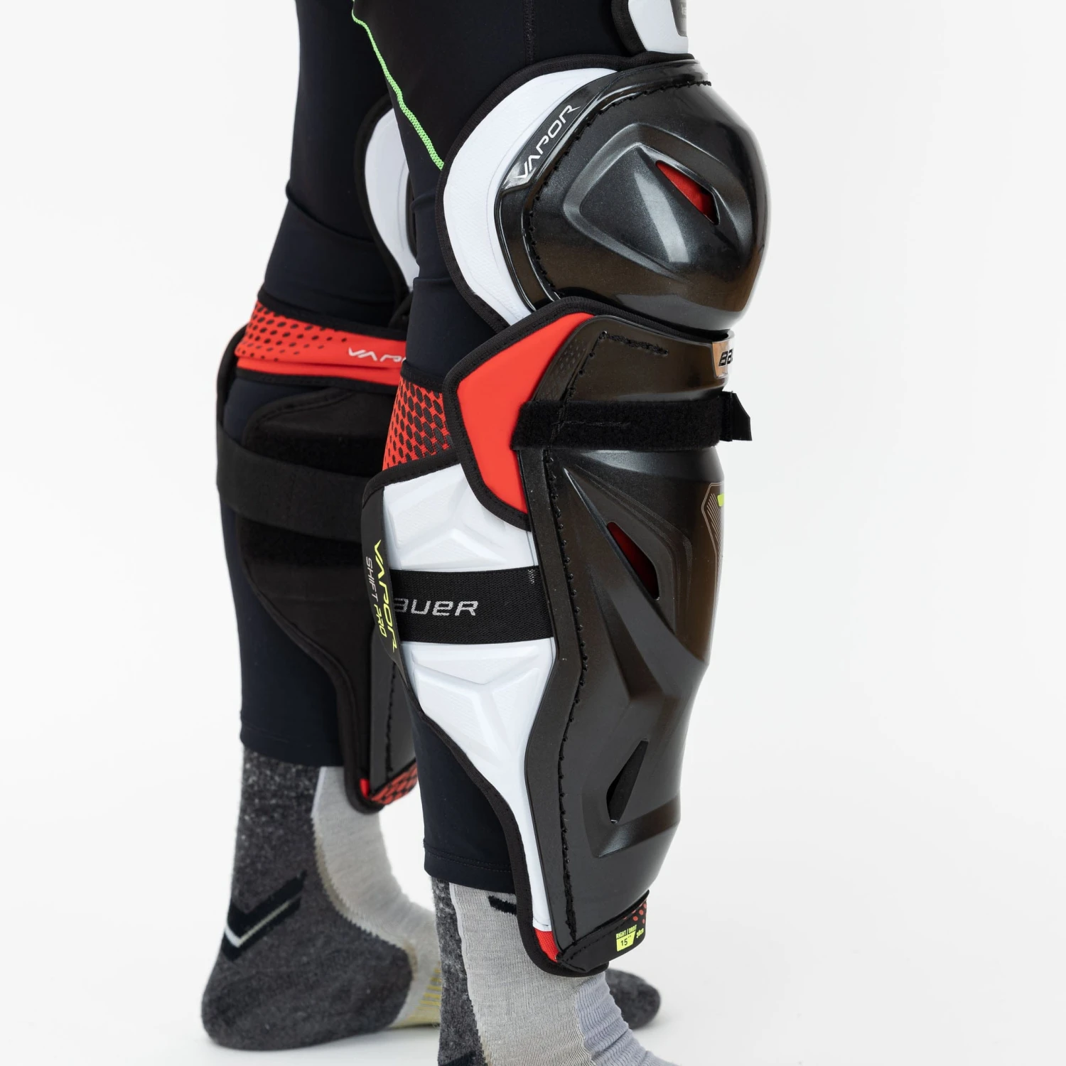 Bauer Vapor Shift Pro Junior Hockey Shin Guards 4 Bauer Vapor Shift Pro Junior Hockey Shin Guards - Image 4
