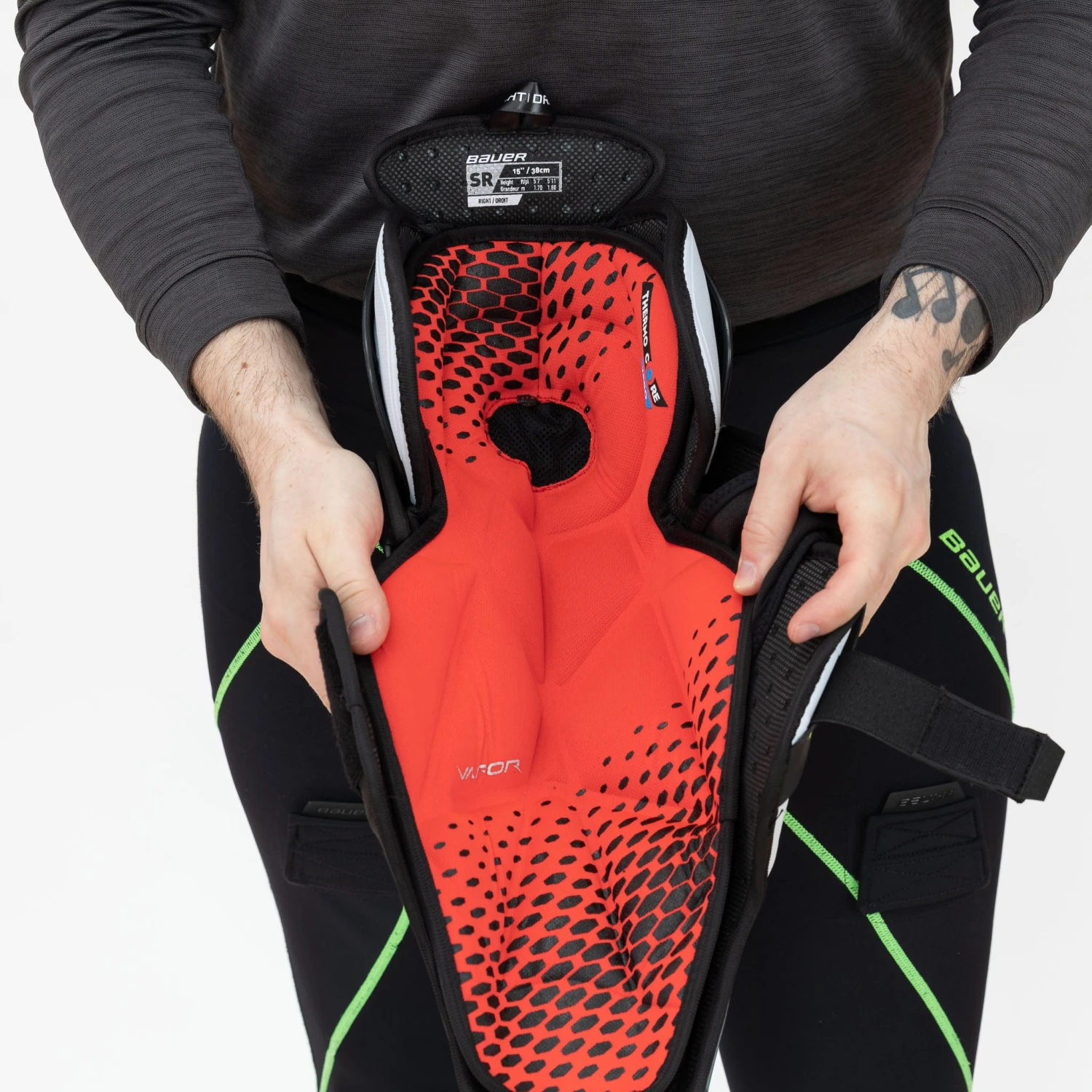 Bauer Vapor Shift Pro Senior Hockey Shin Guards 11 Bauer Vapor Shift Pro Senior Hockey Shin Guards - Image 11