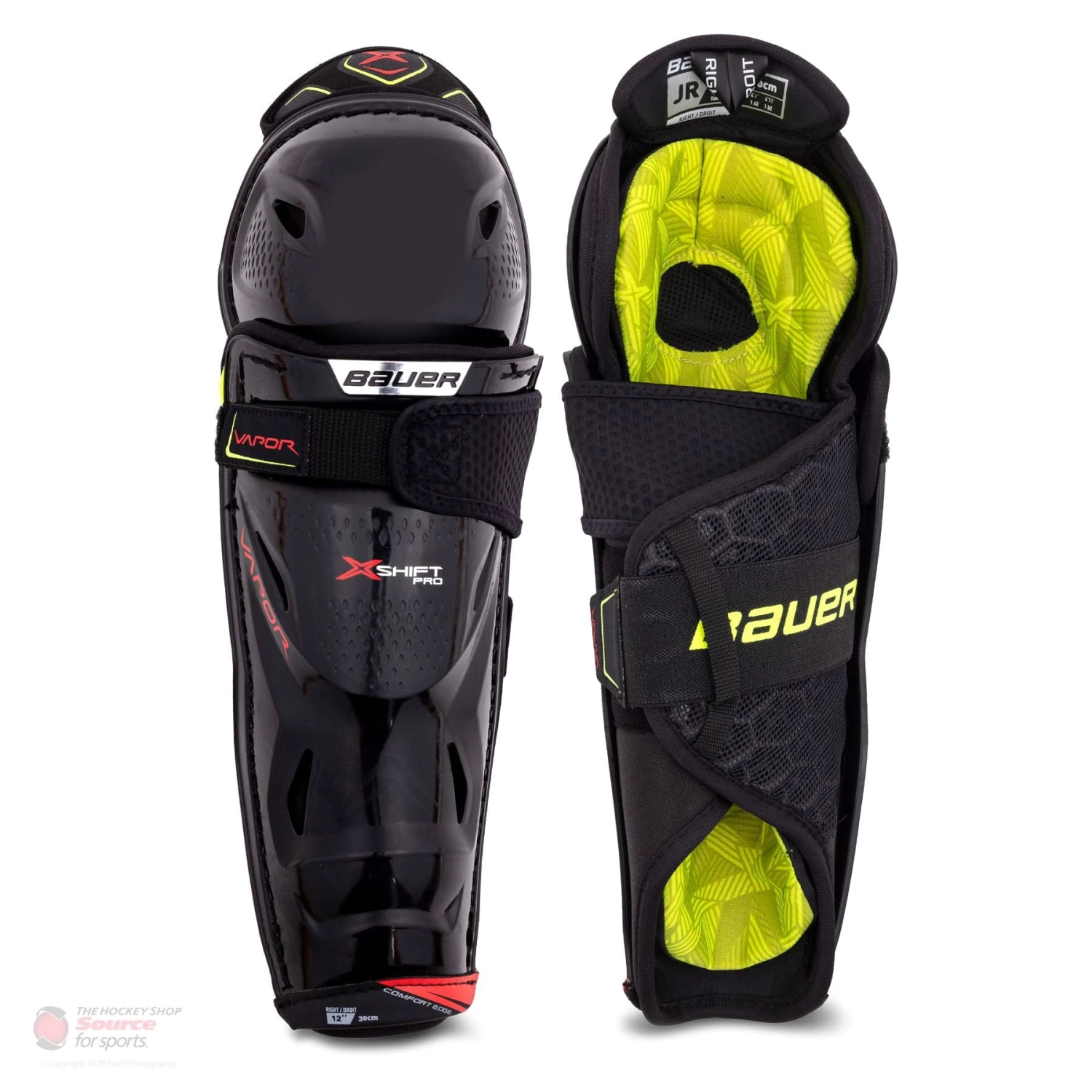 Bauer Vapor X Shift Pro Junior Hockey Shin Guards (2020) 1 Bauer Vapor X Shift Pro Junior Hockey Shin Guards (2020)