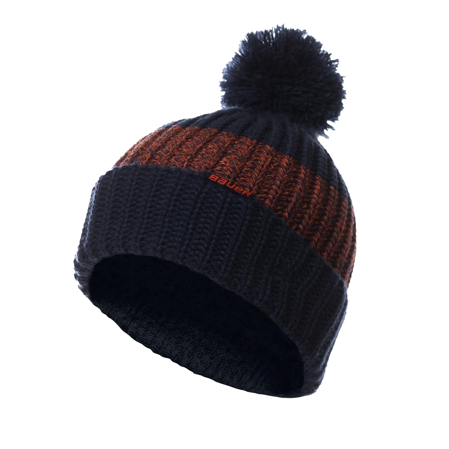 Bauer Rib Stripe Pom Knit Toque 1 Bauer Rib Stripe Pom Knit Toque